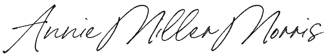 Signature of Anne Miller Morris.